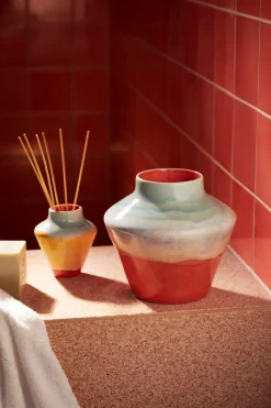 Clearance Kähler X KimPop Vase, Pink/Mint/Yellow