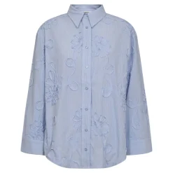 Outlet Co'Couture XavierCC Stripe Flower Skjorte, , L Pale Blue