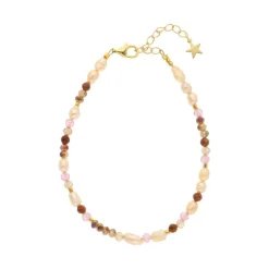 Outlet Nuni Copenhagen Xenia Armbånd, , 16+3 cm Gold Plated/Toffee Love