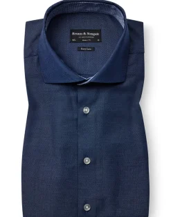 Discount Bruun & Stengade Yandy Skjorte, , 42 Dark Blue