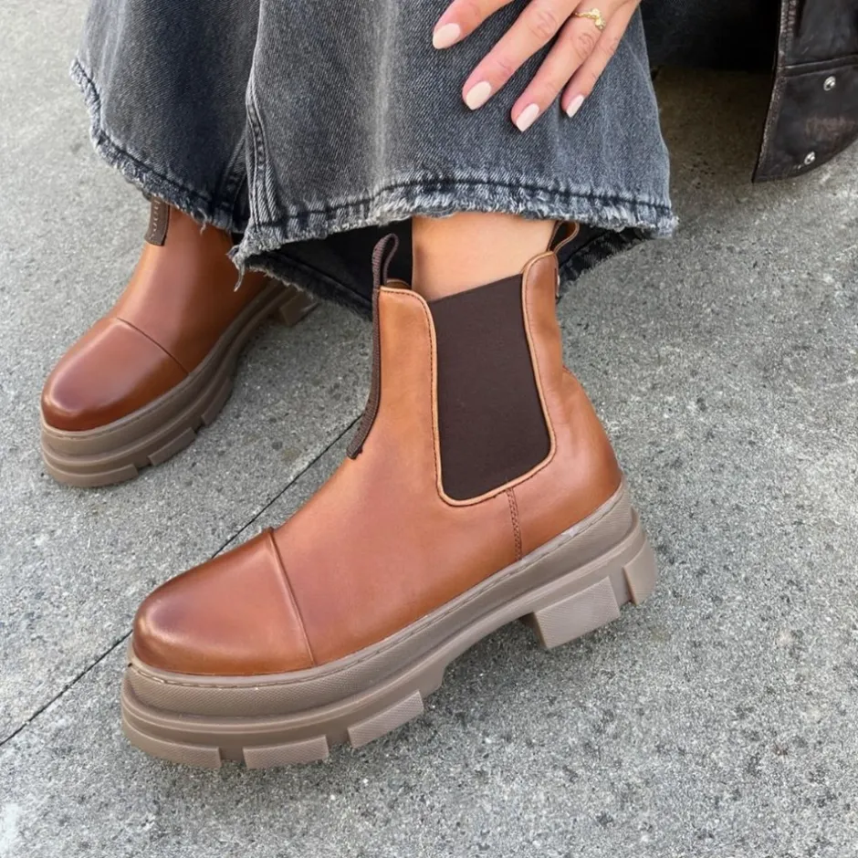 Best Copenhagen Shoes You And Me Low 22 Støvler, , 38 Cognac