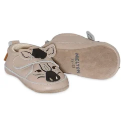 MELTON Zebra Leather Hjemmesko, , 24/25 Oxford Tan