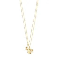 Sale Pilgrim Zhuri 2-i-1 Halskæde, , 40+46 cm Gold Plated